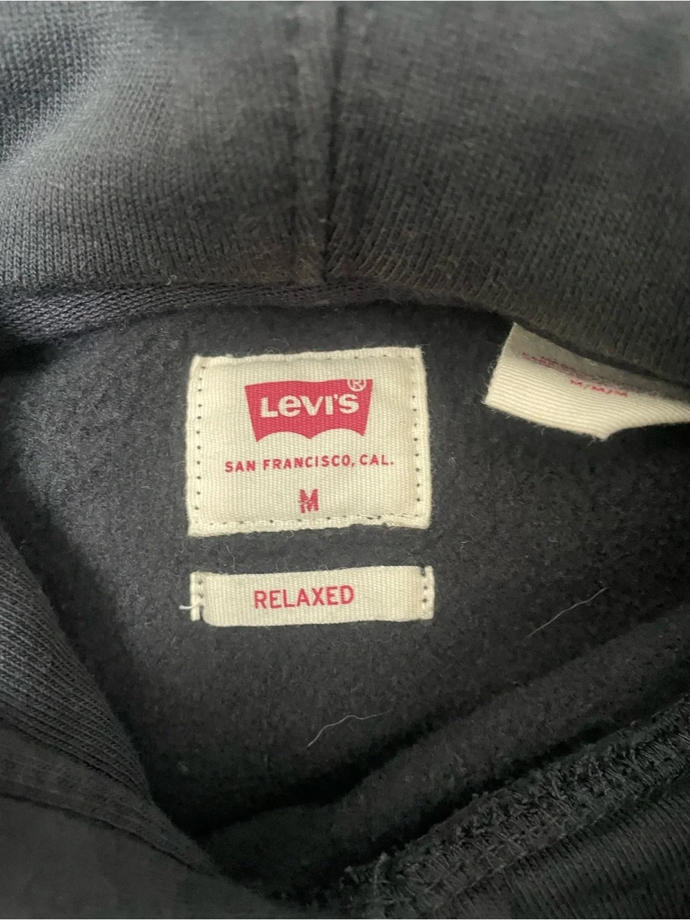 Levi's Sound Experience Relaxed Graphic Hoodie Black Size M